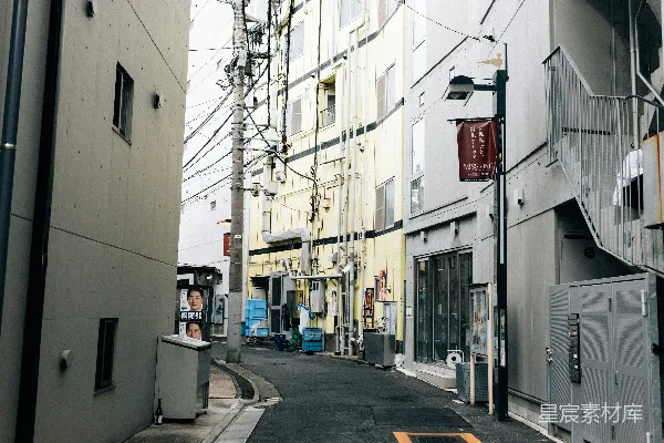 高清摄影 东京街头的巷道