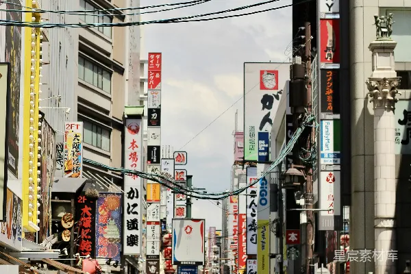 高清摄影 大阪道顿堀街头生活