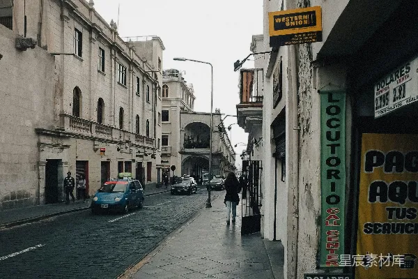 高清摄影 复古街道的日常场景