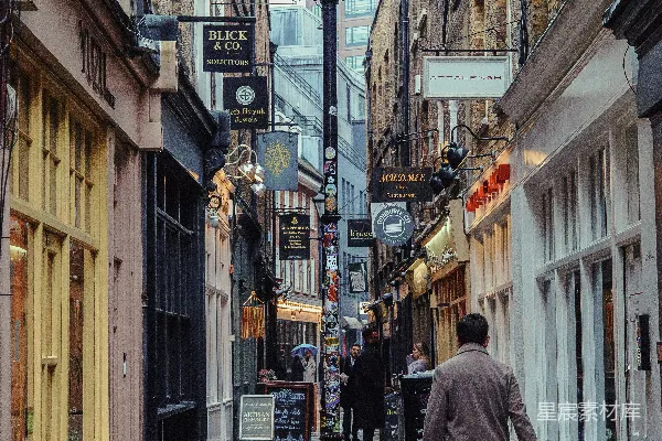 高清摄影 雨中的街道