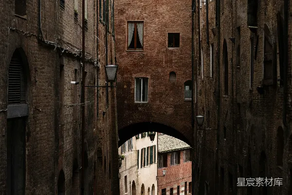 高清摄影 欧洲古城巷道