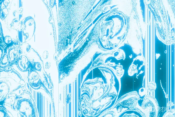 高清摄影 蓝调幻想：扭曲的抽象艺术