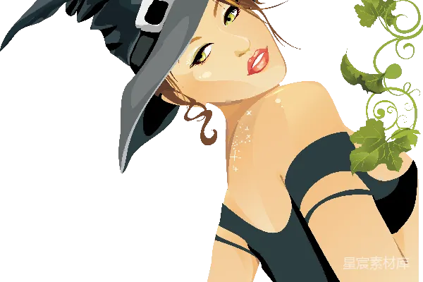 元素素材 神秘女巫的魔法时刻
