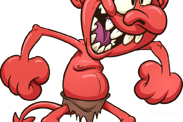 元素素材 卡通恶魔表情包