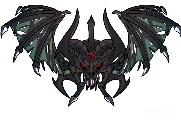 元素素材 黑暗恶魔插画