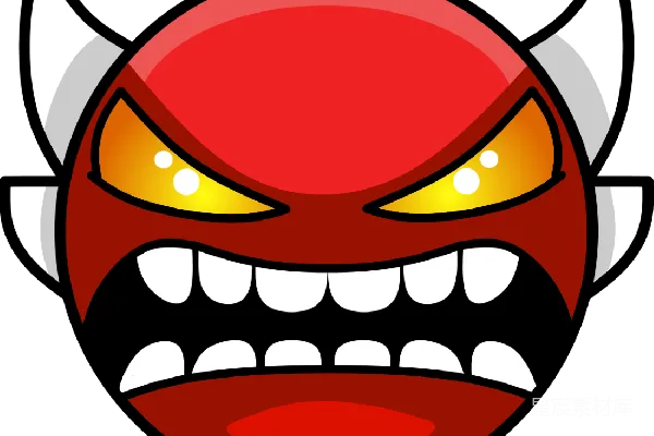 元素素材 愤怒的恶魔面具