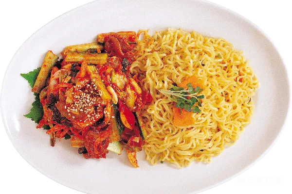 元素素材 韩式泡菜炒面