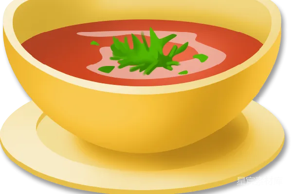 元素素材 番茄汤插画
