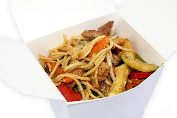元素素材 鸡肉炒面