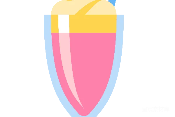 元素素材 草莓奶昔插图