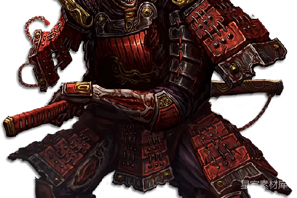 元素素材 武士