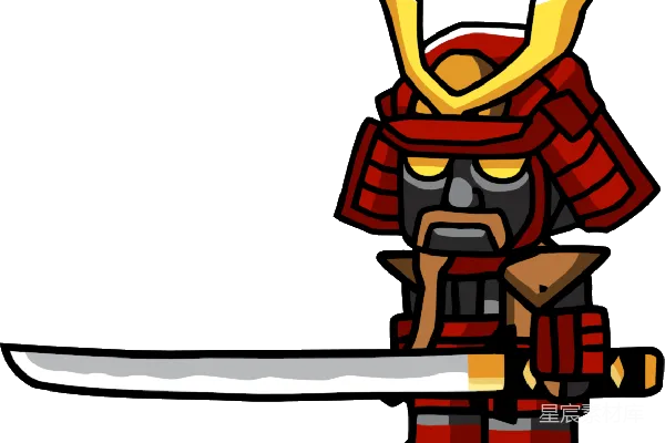 元素素材 武士