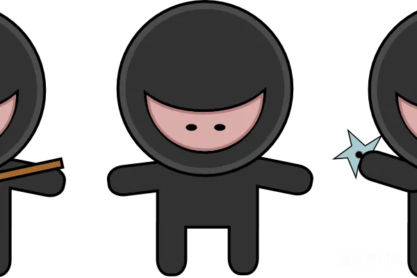 元素素材 ninja