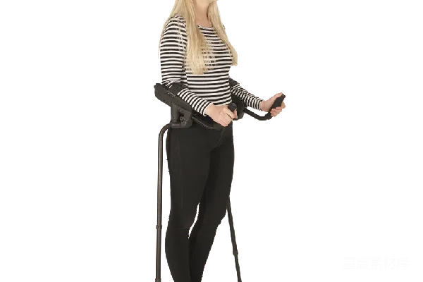 元素素材 使用助行器的女性