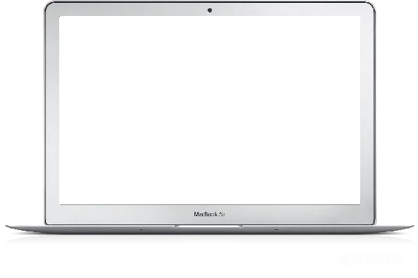 元素素材 简洁的银色MacBook Air笔记本电脑