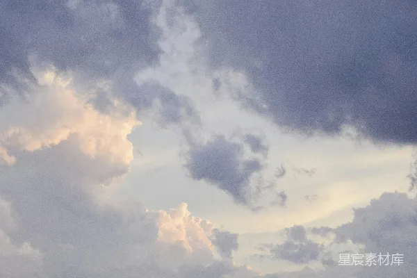 高清摄影 白云蓝天的阴天