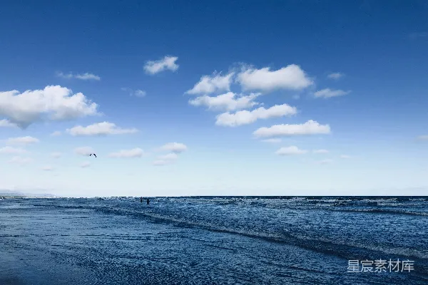 高清摄影 海边人们在白天站立着