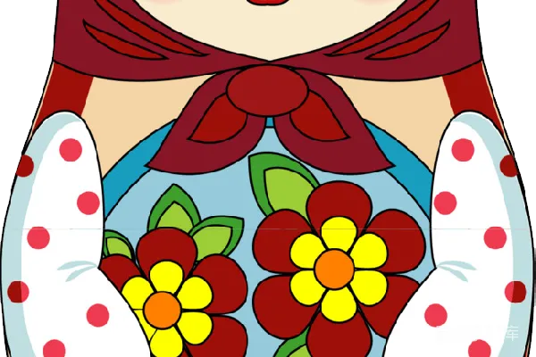 元素素材 木制嵌套 dolls