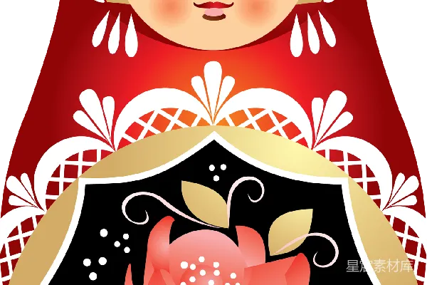 元素素材 俄罗斯套娃插画