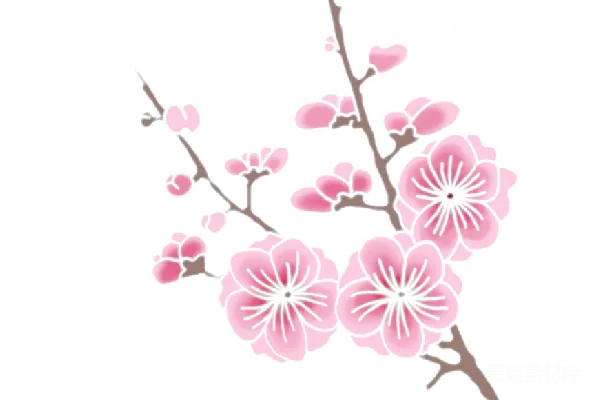 元素素材 樱花