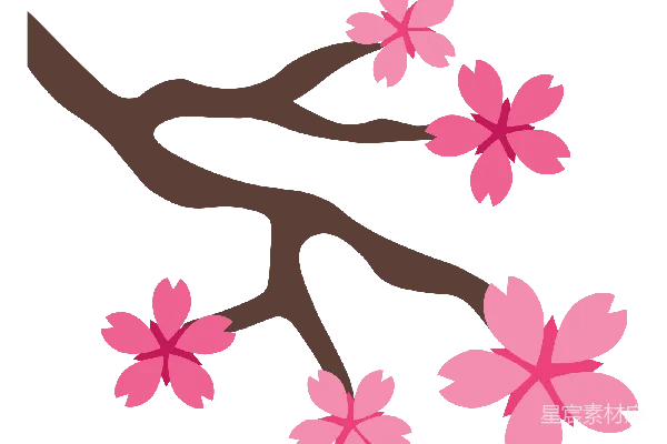 元素素材 樱花