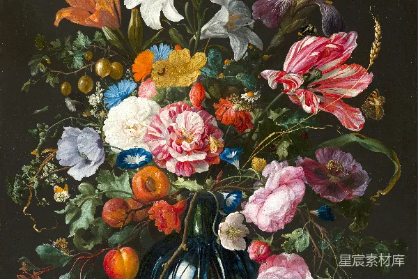 高清摄影 古典静物画中的花卉作品