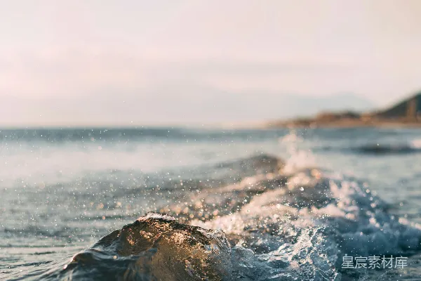 高清摄影 海滩上的海浪