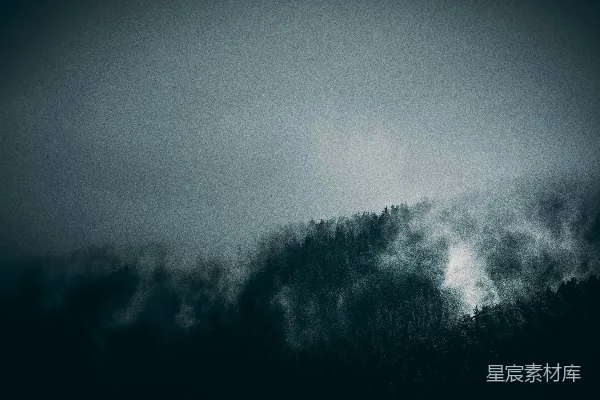高清摄影 烟山翠树
