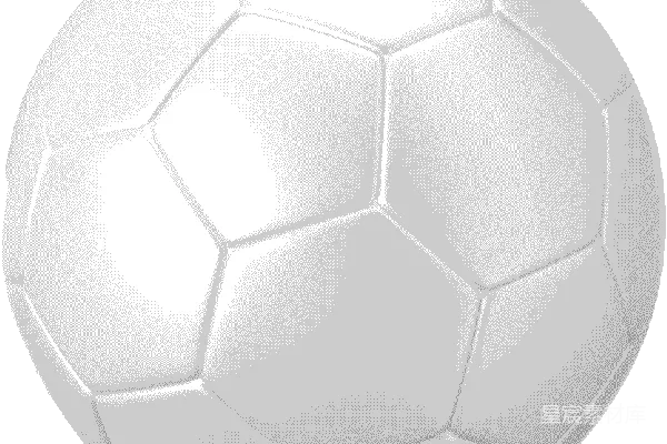 元素素材 黑白足球插画