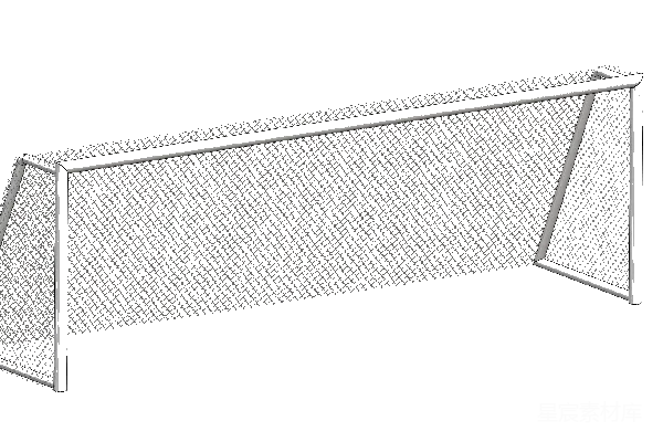 元素素材 足球门3D模型
