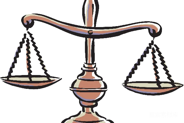 元素素材 天平插画