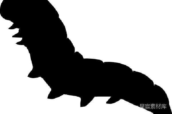 元素素材 恐龙剪影