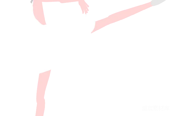 元素素材 芭蕾舞者插画