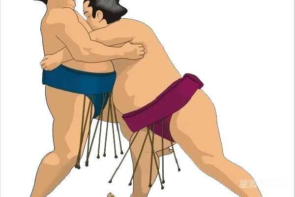 元素素材 相扑