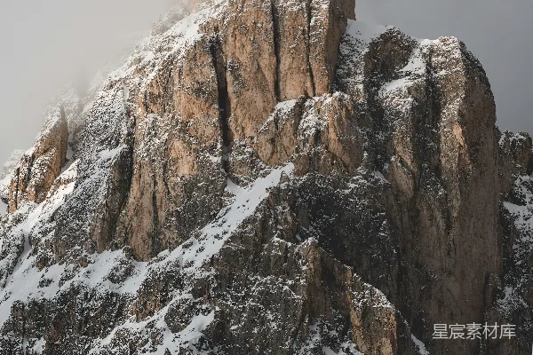 高清摄影 雪覆盖的山景照片