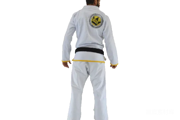 元素素材 男子空手道服后视图