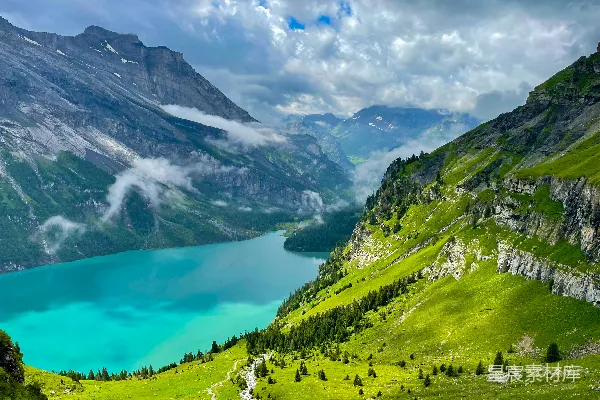 高清摄影 山间湖光美景