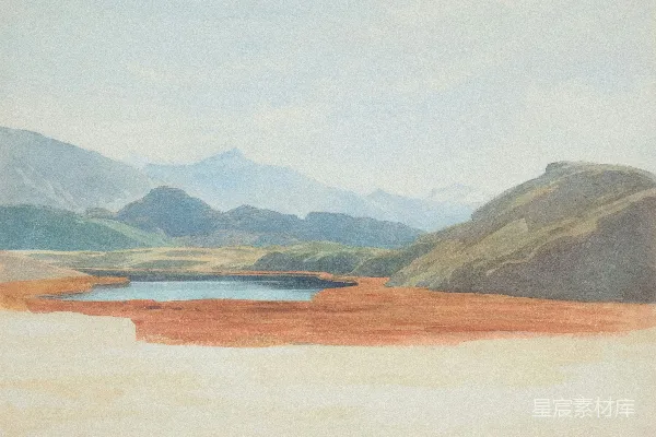 高清摄影 一片宁静的山水湖景
