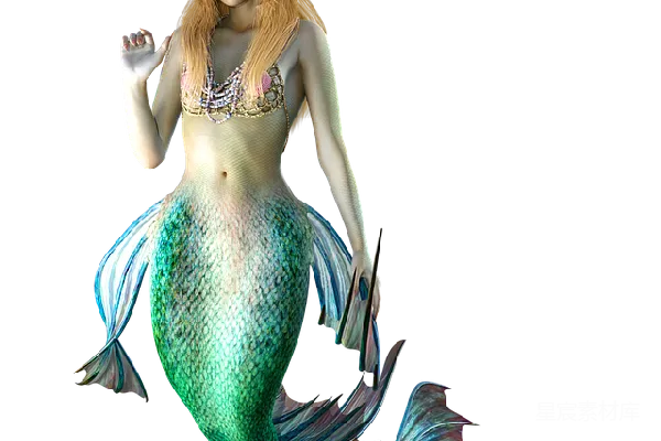 元素素材 神秘的美人鱼
