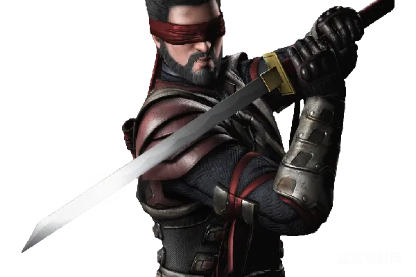 元素素材 暗影武士挥剑场景