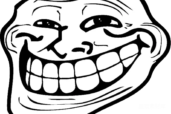 元素素材 troll脸