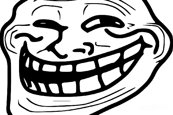 元素素材 troll脸