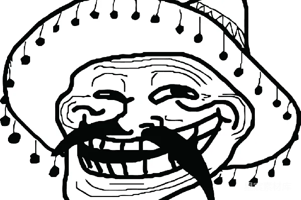元素素材 troll脸