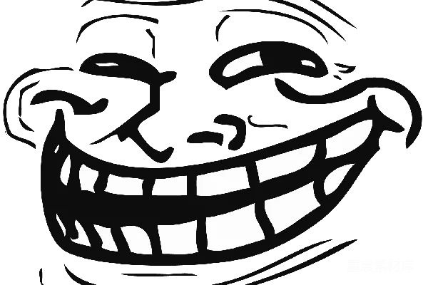 元素素材 troll脸
