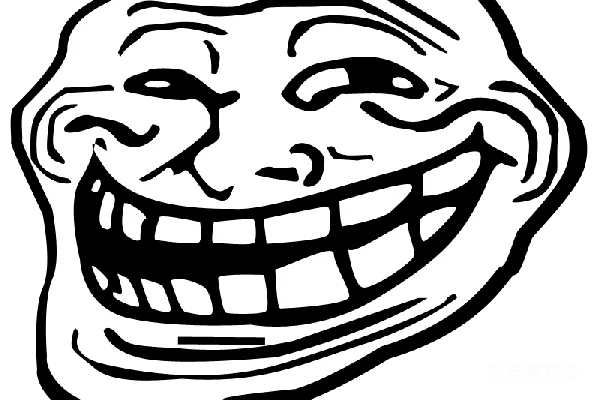 元素素材 troll脸