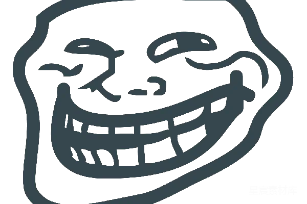 元素素材 troll脸