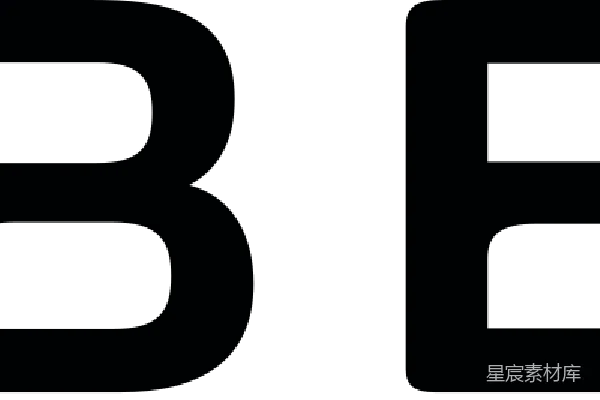 元素素材 简洁风格的字母设计