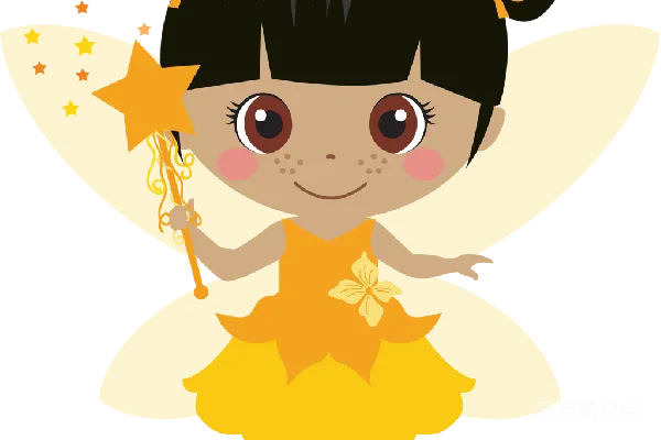 元素素材 可爱的小精灵插图