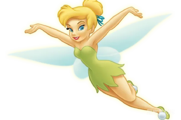 元素素材 精灵Tinkerbell飞行中的可爱瞬间