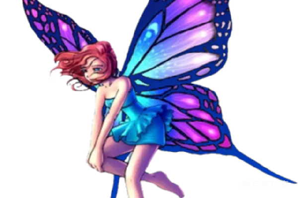 元素素材 梦幻蝴蝶仙子